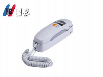 4008云顶集团GW8A白色壁挂分机面包机一键呼叫紧急呼叫对讲电话机