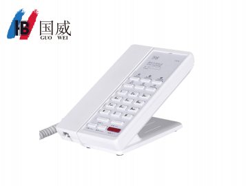 4008云顶集团GW96,酒店电话机,客房专用话机,一键前台白色酒店话机
