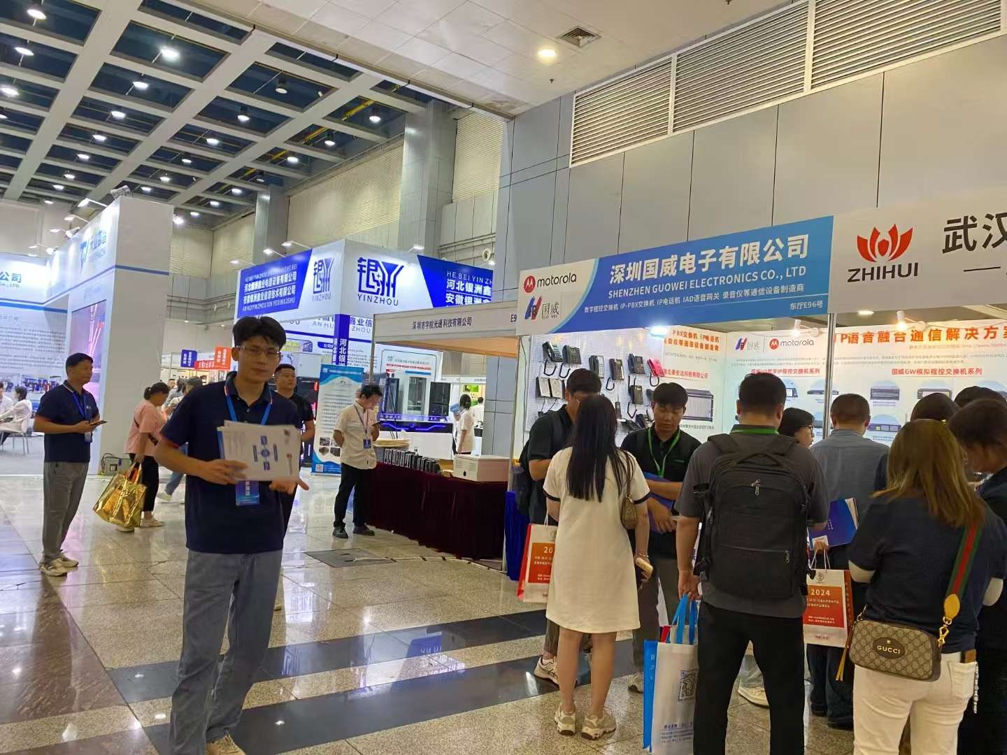 4008云顶集团程控交换机武汉安博会展会图片